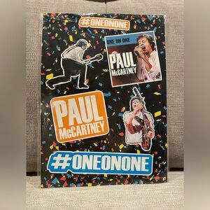Paul McCartney One on One 2016 Tour souvenir stickers. 16 stickers total .